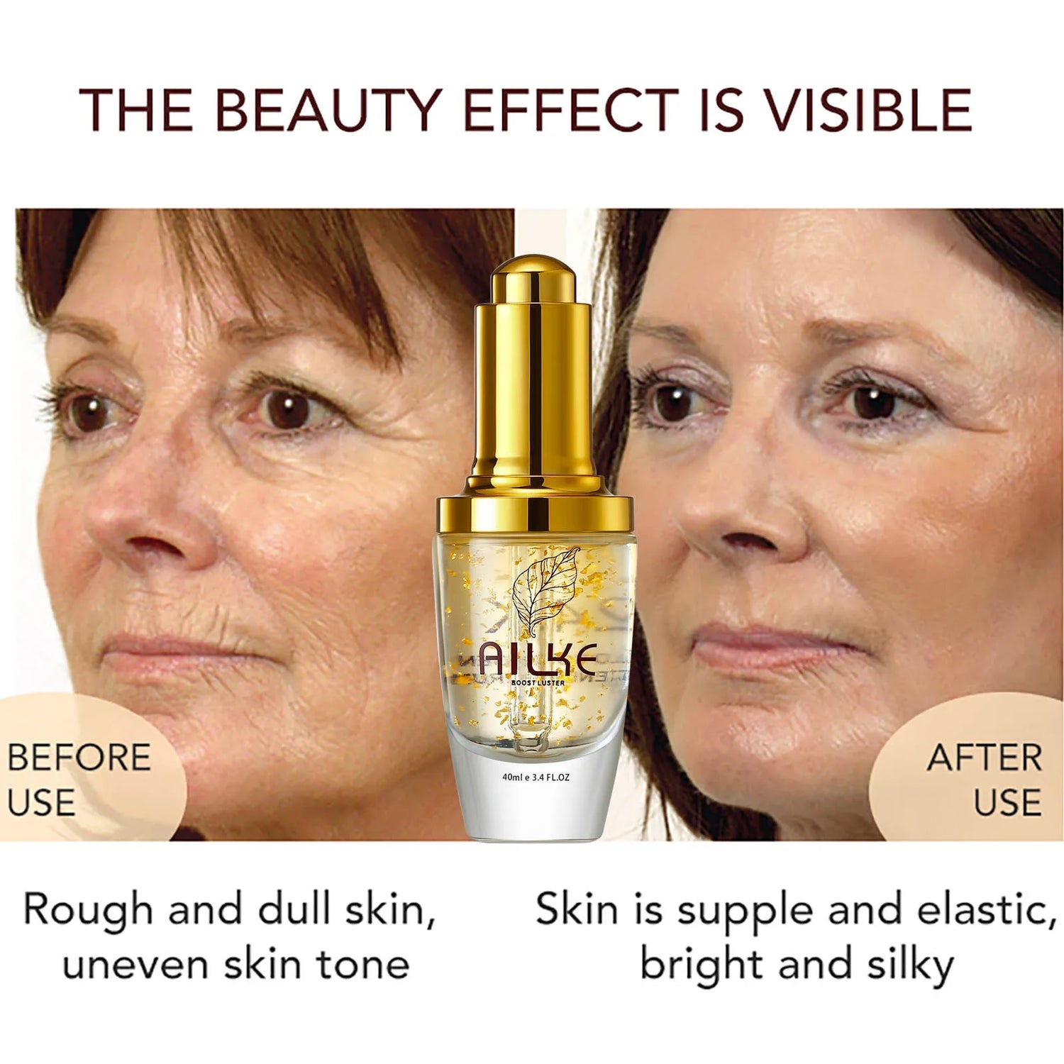 AILKE Whitening Skin Care Set, Reduce Wrinkles, Dark Spots, Even Skin Tone, Women Beauty Cosmetics for All Skin Types