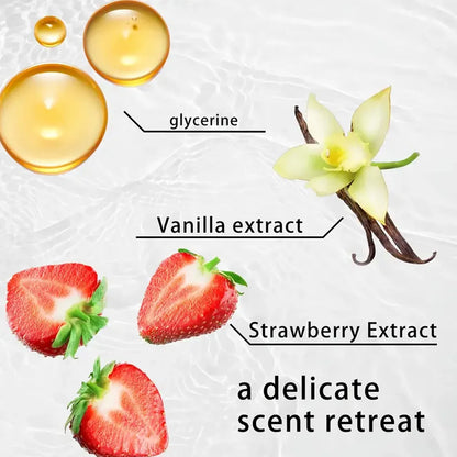 Strawberry Deodorant set - 72H Freshness, Aluminum-Free, Sweet Scent for Women, School Safe for Sensitive Skin