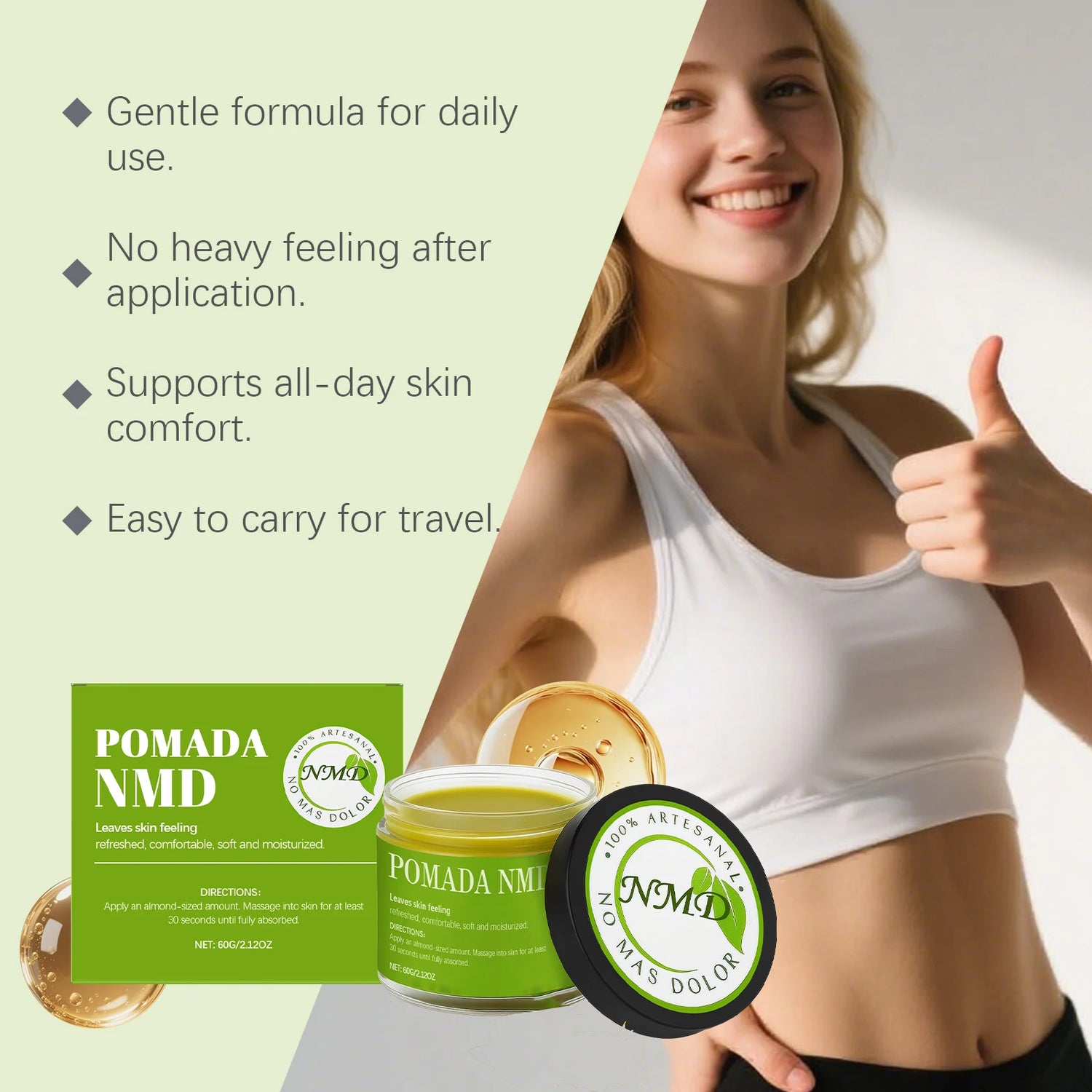 Enhanced Skin-Feel Body Care Cream Gentle Care Legs and Joints Knee Support Skin Vitality Moisturizing Massage Nourishing Cream