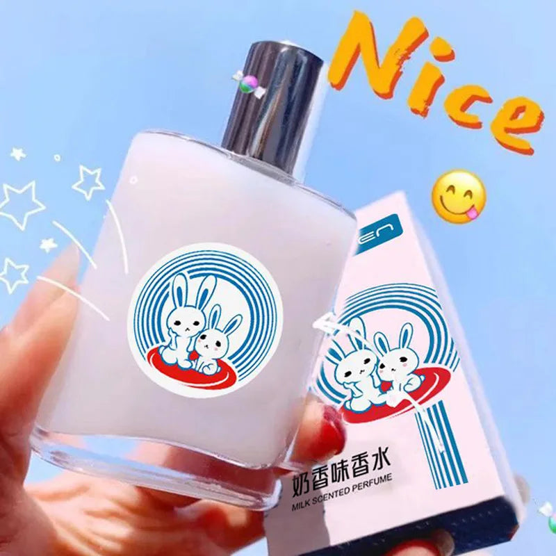 Sweet Milk Unisex Perfume Fresh Long-lasting Milk Light Fragrance Body Spray White Rabbit Milk Candy Mellow Milk Fragrance 30ml