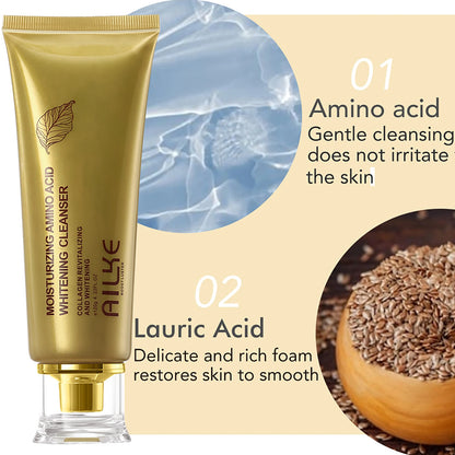 AILKE Whitening Skin Care Set, Reduce Wrinkles, Dark Spots, Even Skin Tone, Women Beauty Cosmetics for All Skin Types